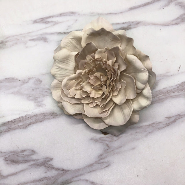 3 PCS DIY Cloth Retro Flower Simulation Big Peony Camellia Flower Floral Home Decoration