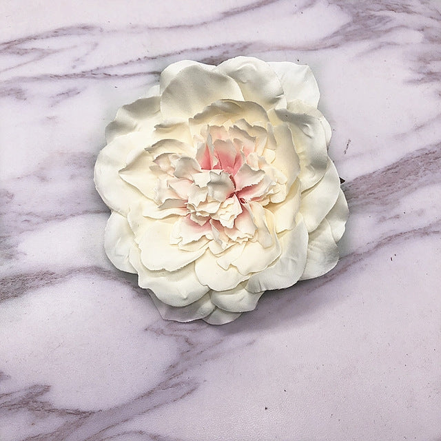 3 PCS DIY Cloth Retro Flower Simulation Big Peony Camellia Flower Floral Home Decoration