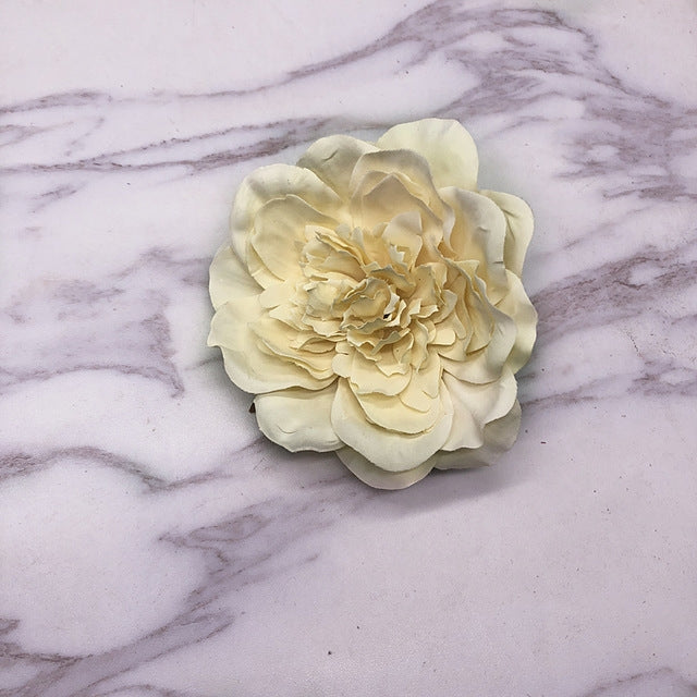 3 PCS DIY Cloth Retro Flower Simulation Big Peony Camellia Flower Floral Home Decoration