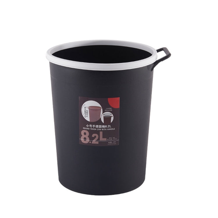 5 PCS 8.2L Office Kitchen Household Wet and Dry Sorting Sanitary Bucket Round Trash Can with Handle