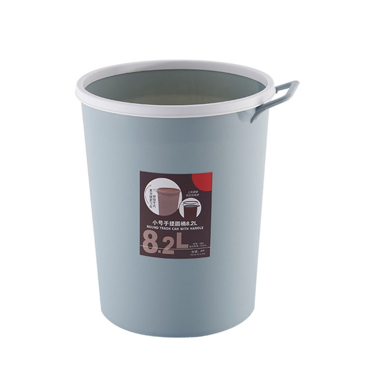 5 PCS 8.2L Office Kitchen Household Wet and Dry Sorting Sanitary Bucket Round Trash Can with Handle