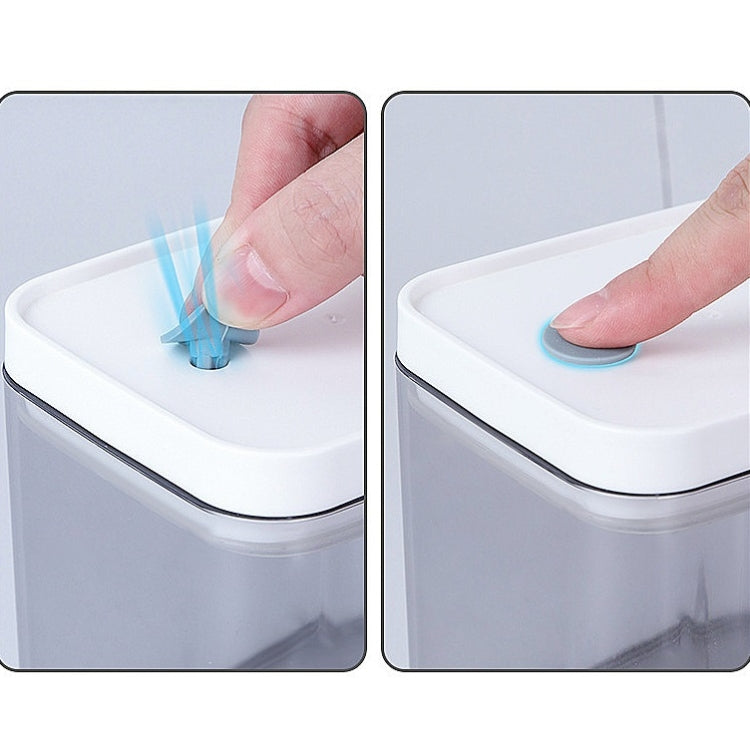 Household Coarse Grain Transparent Sealed Jar Food Grade Storage Jar Dried Fruit Snack Storage Jar with Lid, Capacity:1500ml