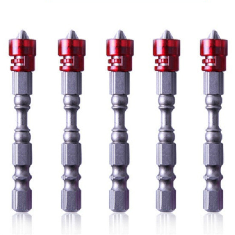 5 PCS  65mm Magnetic Coil Alloy Steel Cross Bit Single Head Electric Drill Electric Screwdriver Head