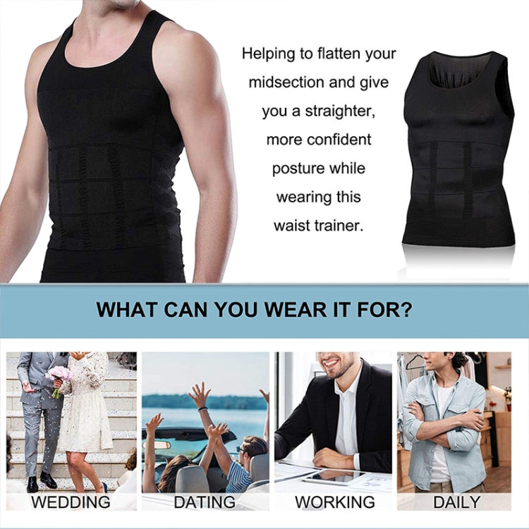 Men Slimming Body Shaper Vest Underwear, Size: XL