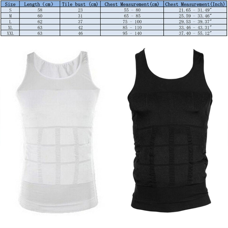 Men Slimming Body Shaper Vest Underwear, Size: XL
