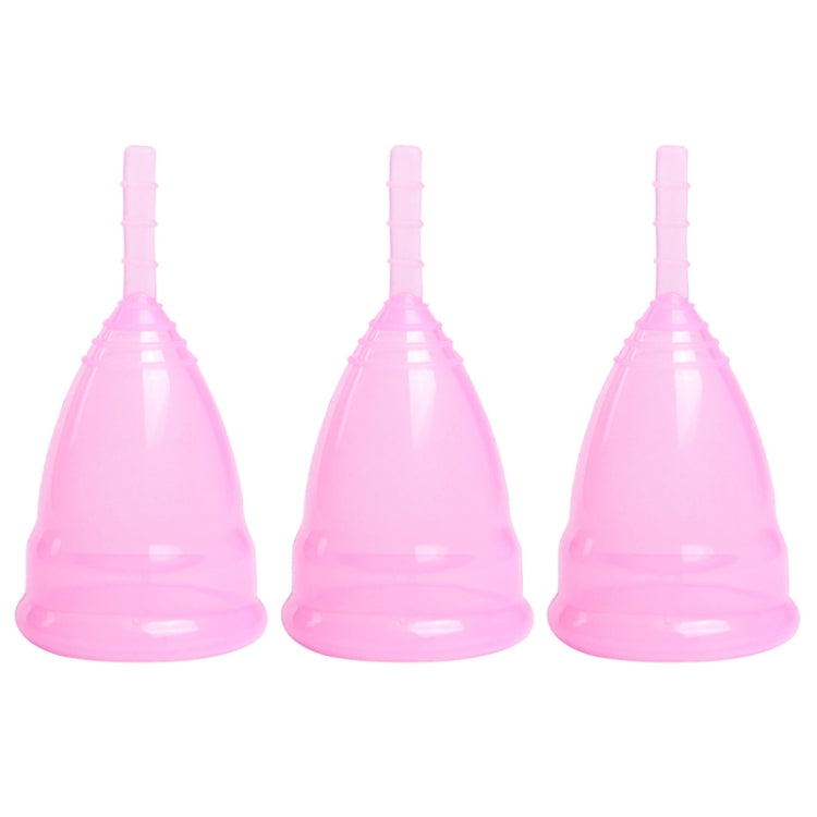 3 PCS Reusable Soft Cup Silicone Menstrual Cup