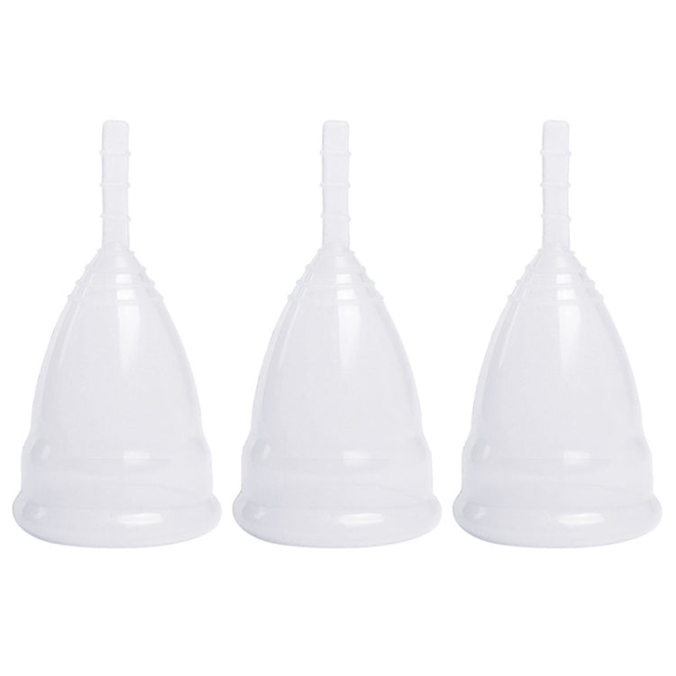 3 PCS Reusable Soft Cup Silicone Menstrual Cup