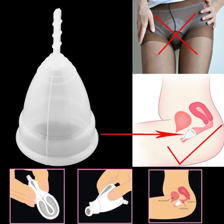 3 PCS Reusable Soft Cup Silicone Menstrual Cup