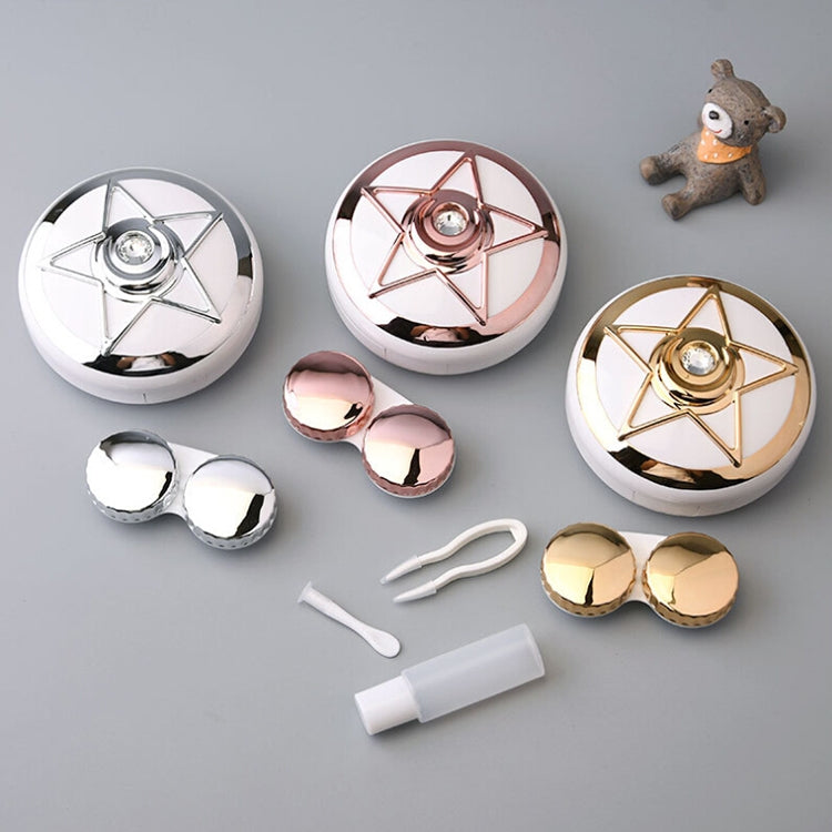 Portable Beauty Lens Care Double Box Contact Lens Case