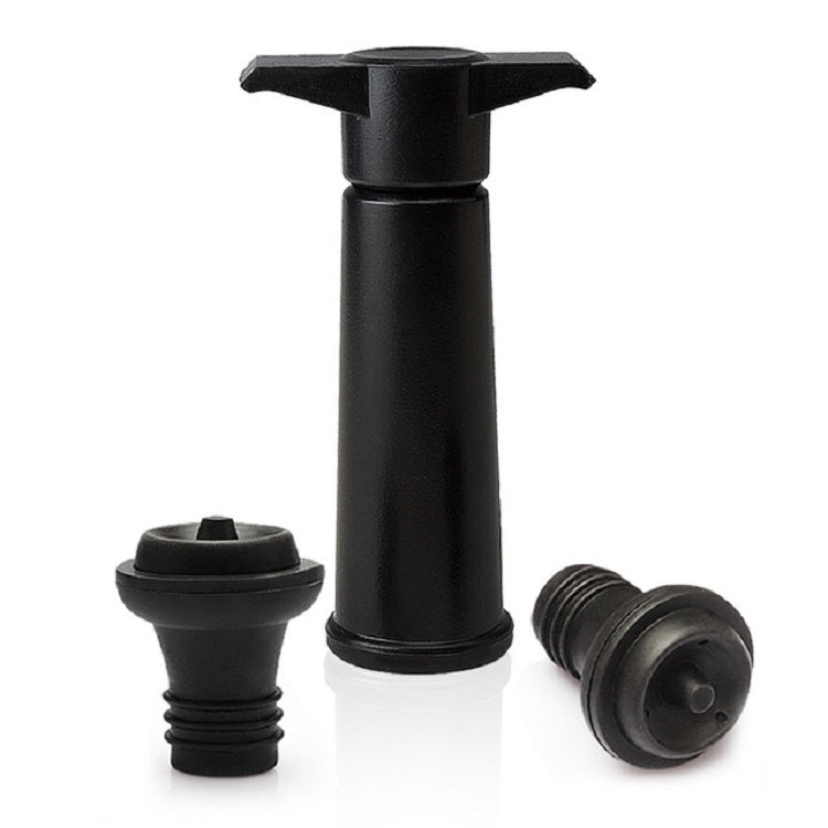 Red Wine Vacuum Pump Freshener Silicone Wine Stopper Set, Specification:2 Stoppers Three Holes (OPP Bag)