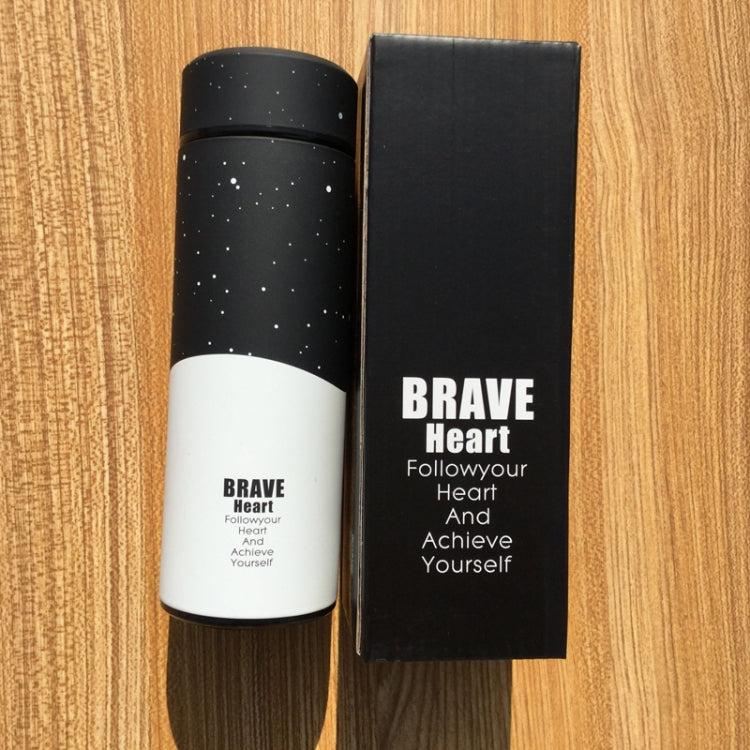 Deer Pattern Insulated Thermos Vacuum Bottle Stainless Steel Thermos Cup Thermal bottle with Tea Strainer, Capacity:350m with Gift box