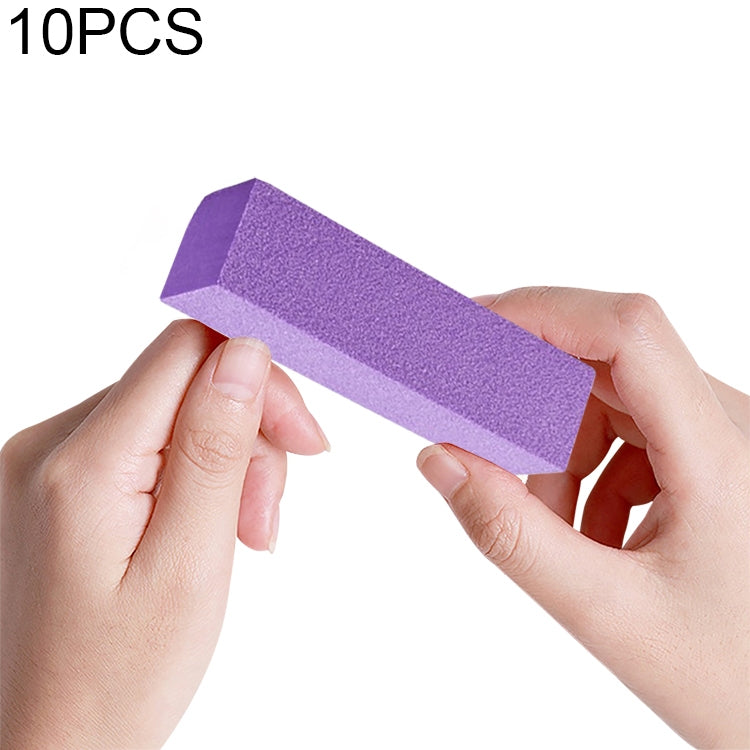 10 PCS Tofu Block Nail Polish Four Squares High Elastic Cotton Manicure Sand Block