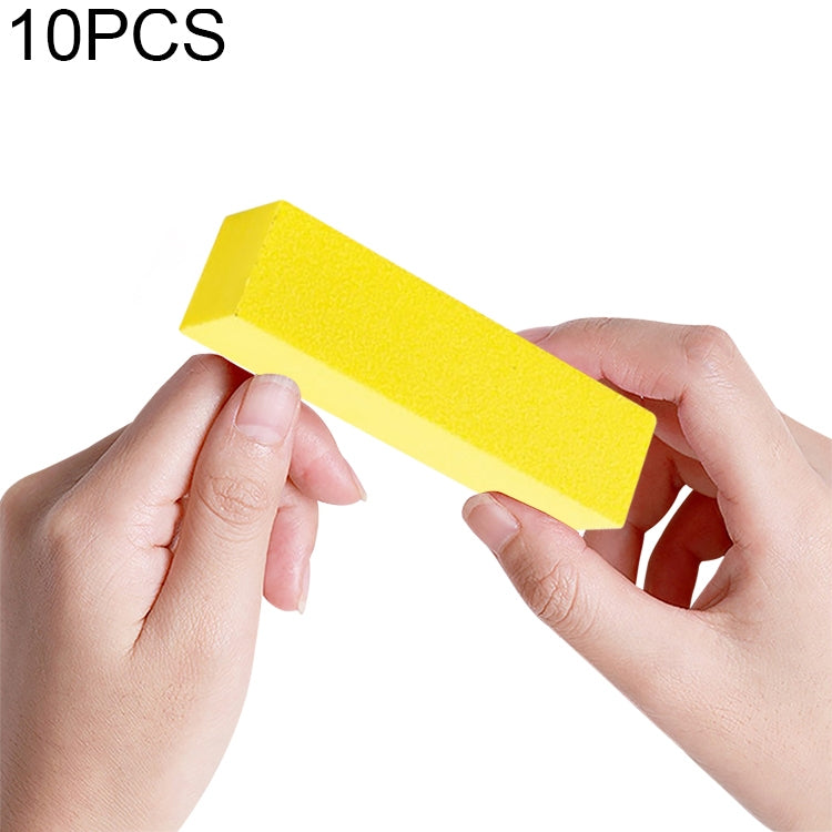 10 PCS Tofu Block Nail Polish Four Squares High Elastic Cotton Manicure Sand Block