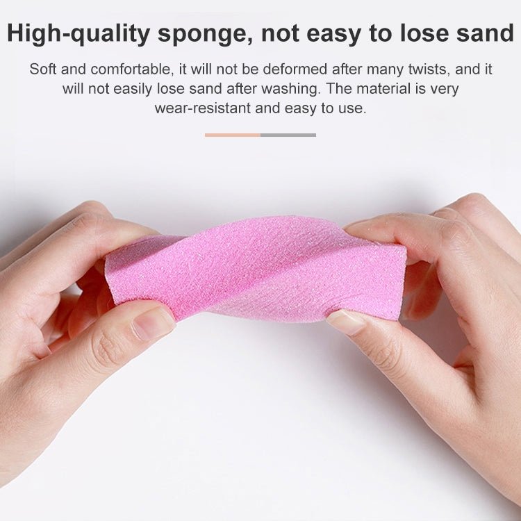 10 PCS Tofu Block Nail Polish Four Squares High Elastic Cotton Manicure Sand Block