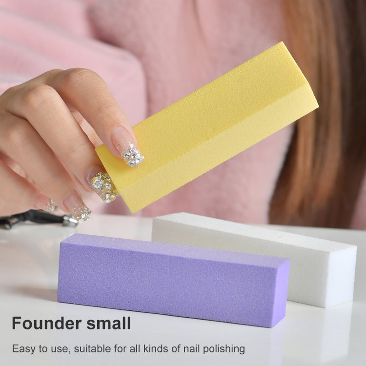 10 PCS Tofu Block Nail Polish Four Squares High Elastic Cotton Manicure Sand Block