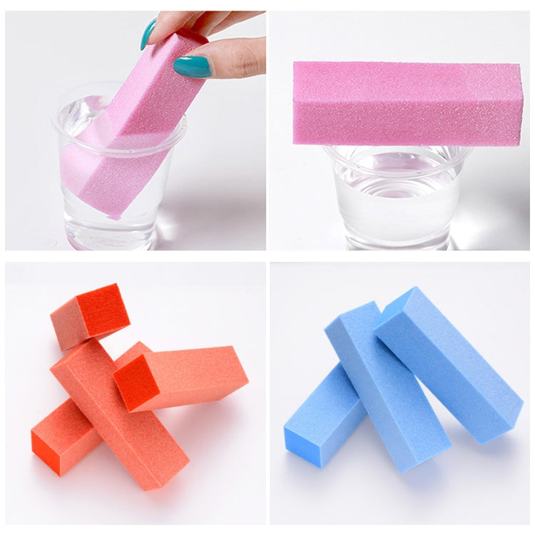 10 PCS Tofu Block Nail Polish Four Squares High Elastic Cotton Manicure Sand Block