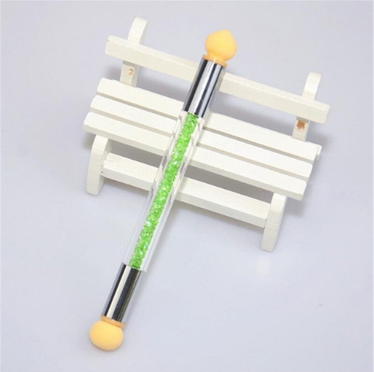 3 PCS Nail Smudge Pen Diamond Rod Double Head Sponge Smudge Gradient Pen