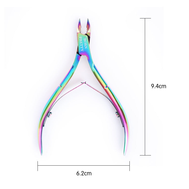 5 PCS Nail Cuticle Nipper Cutter Rainbow Clipper Scissor Dead Skin Remover Trimming Manicure Nail Art Tool