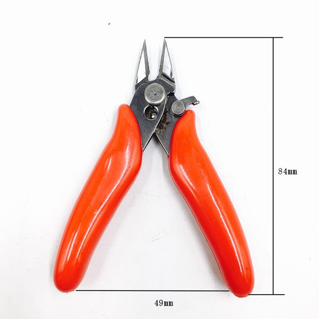 Stainless Steel Mini Electronic Water Cut Pliers Electrician Repair Tools, Color:Red