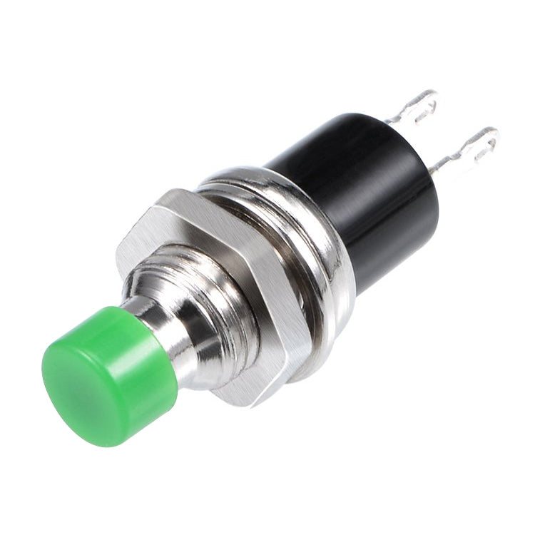 10 PCS 7mm Thread Multicolor 2 Pins Momentary Push Button Switch
