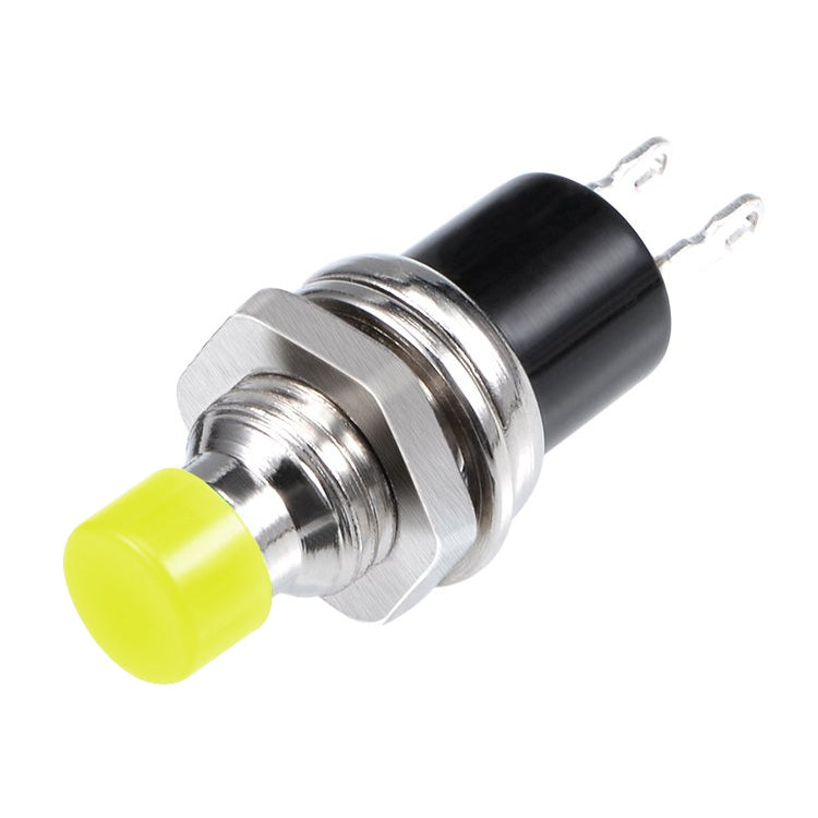 10 PCS 7mm Thread Multicolor 2 Pins Momentary Push Button Switch