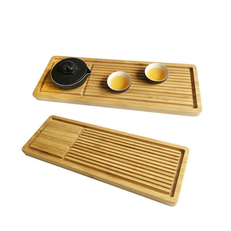 Portable Removable Rectangular Full Bamboo Dry Tea Tray