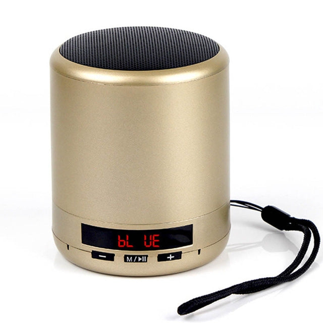 Mini Portable Bluetooth Speaker Wireless Column Bass Sound Stereo Subwoofer Handsfree AUX TF Card USB MP3 Player for Phone PC