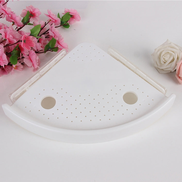 Bathroom Shelf Qrganizer Snap Up Corner Shelf Plastic Storage Wall Holder Shampoo Holder