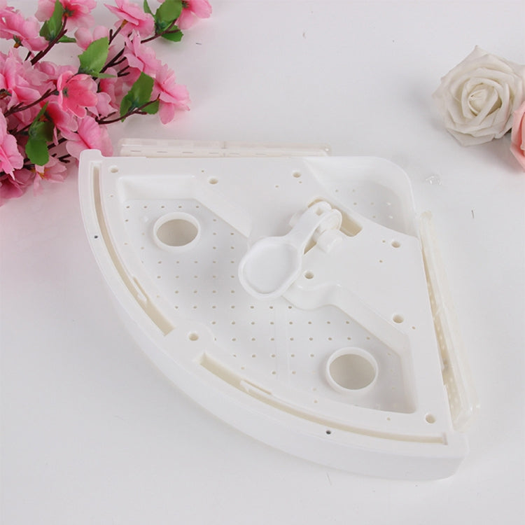 Bathroom Shelf Qrganizer Snap Up Corner Shelf Plastic Storage Wall Holder Shampoo Holder