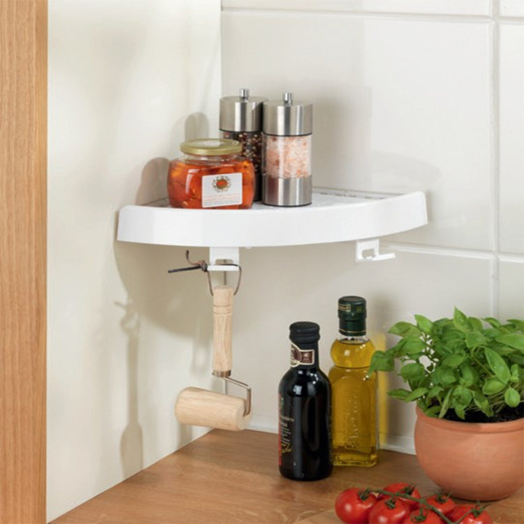 Bathroom Shelf Qrganizer Snap Up Corner Shelf Plastic Storage Wall Holder Shampoo Holder