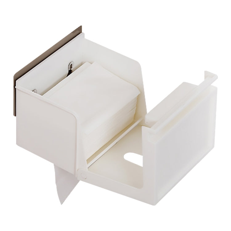 BZJ01 Home Suction Cup Bathroom Free Punching Tray Waterproof Toilet Paper Holder, Size: 16X13.5X13cm