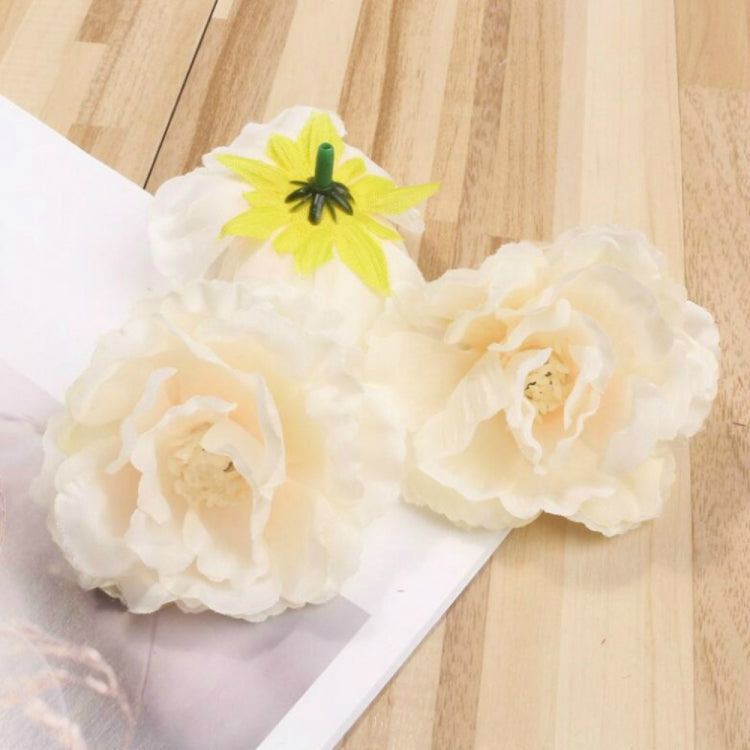 10 PCS Blooming Peony Silk Artificial Flower For Wedding Party Home Room Decoration Marriage Shoe Hats Accessories Handmade Craft