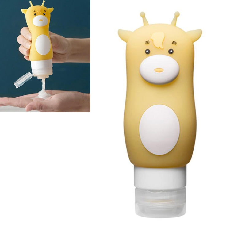 Portable Travel Shampoo Body Lotion Cosmetic Bottle Make Up Container Storage Box, Color:Giraffe