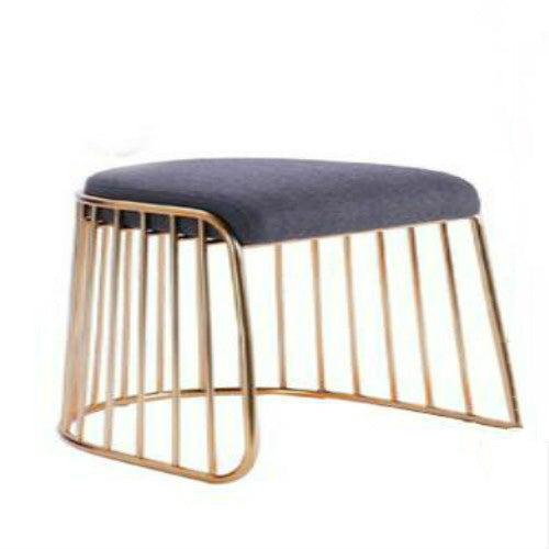 Nordic Minimalist Modern Gold Wrought Iron Lounge Bar Chair