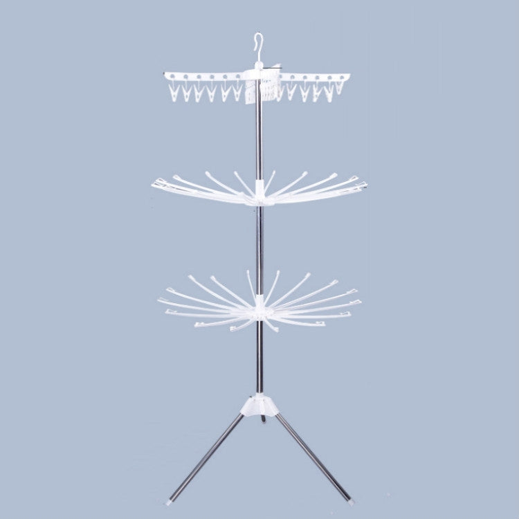 Floor Simple Folding Drying Rack Indoor Balcony Drying Rack(White)