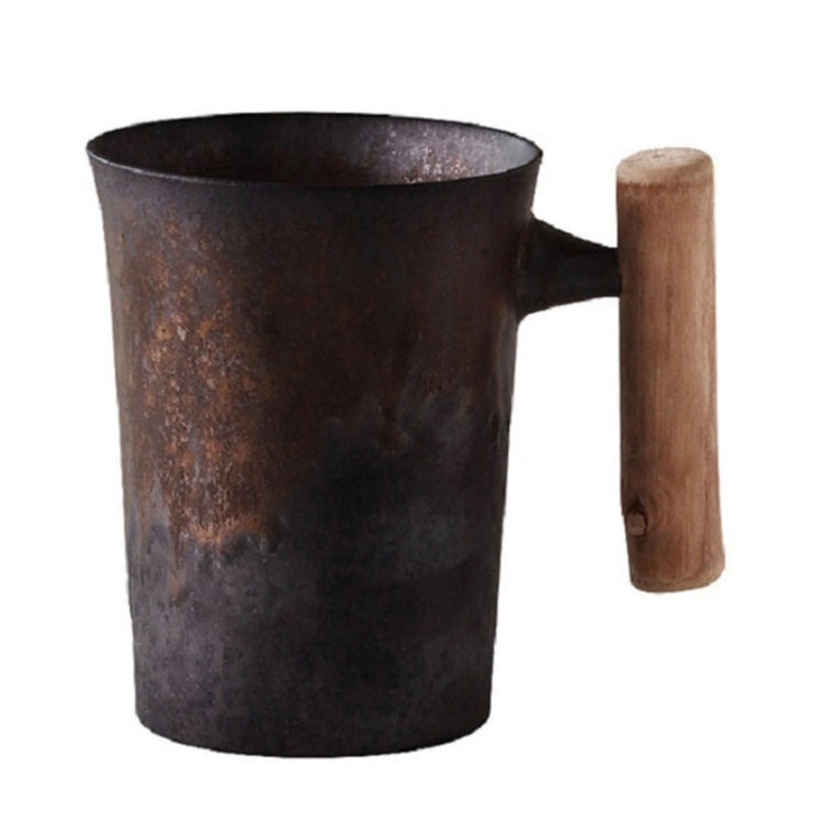 Gilt Glazed Wooden Handle Filter Tea Cup, Style:001