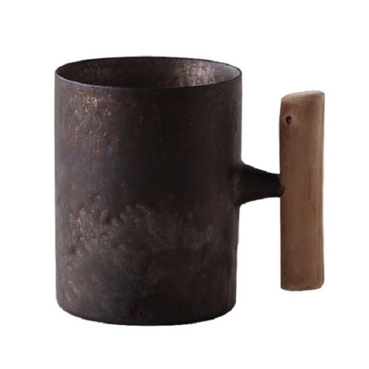 Gilt Glazed Wooden Handle Filter Tea Cup, Style:008