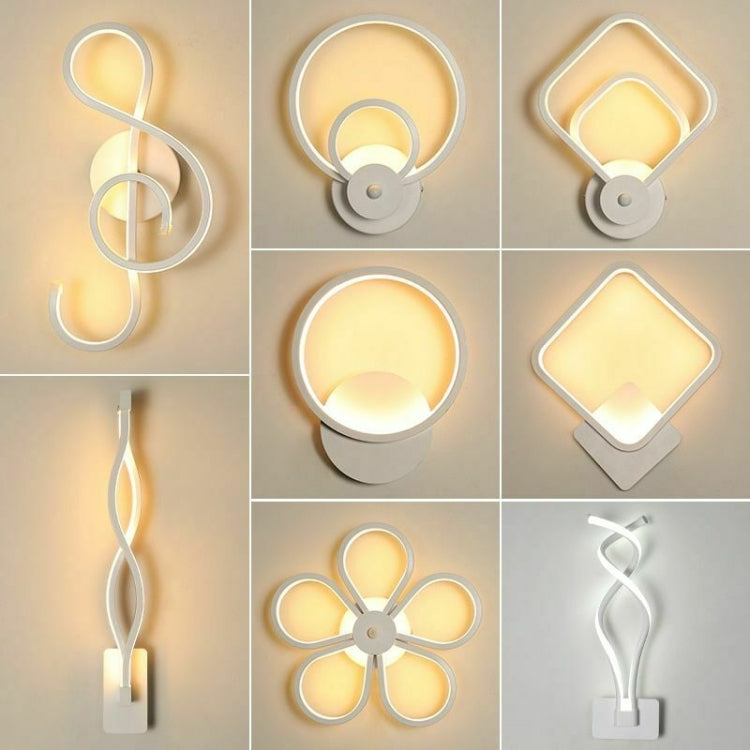 Creative Aluminum Die-casting Bedroom Bedside Stairs Hotel Room Aisle LED Wall Lamp, Color Temperature:Cold White, Model:Q-4