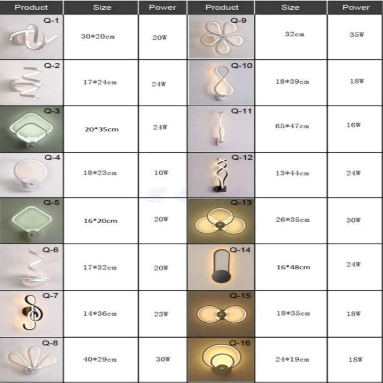 Creative Aluminum Die-casting Bedroom Bedside Stairs Hotel Room Aisle LED Wall Lamp, Color Temperature:Cold White, Model:Q-4