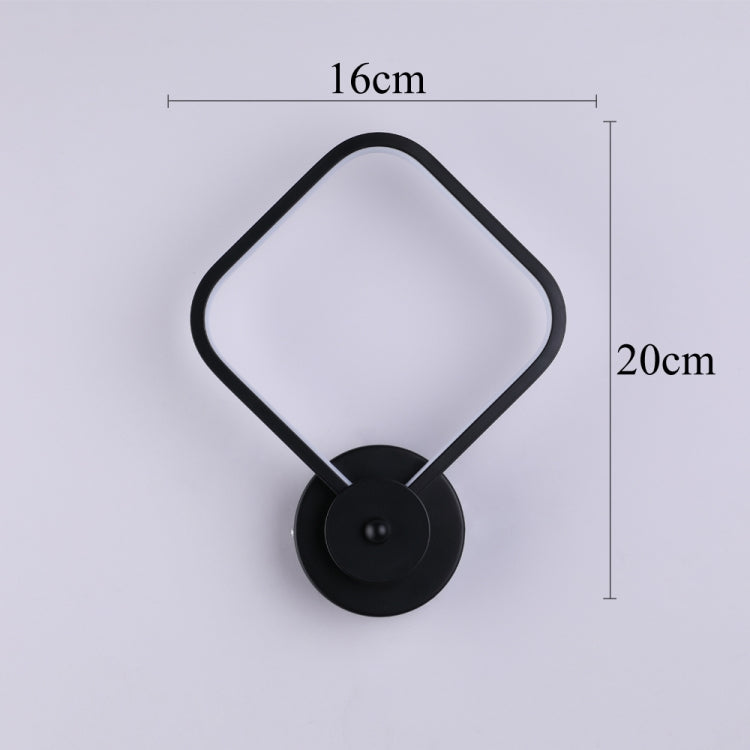Creative Aluminum Die-casting Bedroom Bedside Stairs Hotel Room Aisle LED Wall Lamp, Color Temperature:Cold White, Model:Q-5
