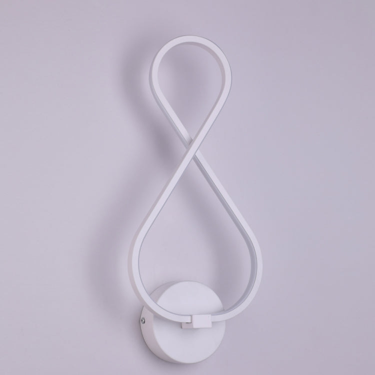 Creative Aluminum Die-casting Bedroom Bedside Stairs Hotel Room Aisle LED Wall Lamp, Color Temperature:Cold White, Model:Q-10