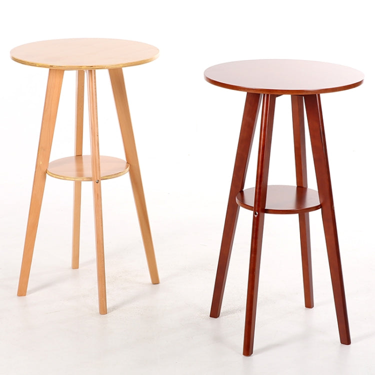 Solid Wood Bar Table Double Round Coffee Table