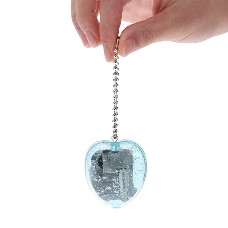 YKL-23 Mini Acrylic Heart-Shaped Music Box Key Chain