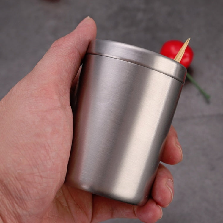 3 PCS Household Restaurant Stainless Steel Drop Resistance Toothpick Holder Toothpick Storage Box