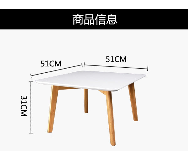 Cafe Tables Cafe Furniture Home Furniture Solid Wood Table Coffee Table(White)