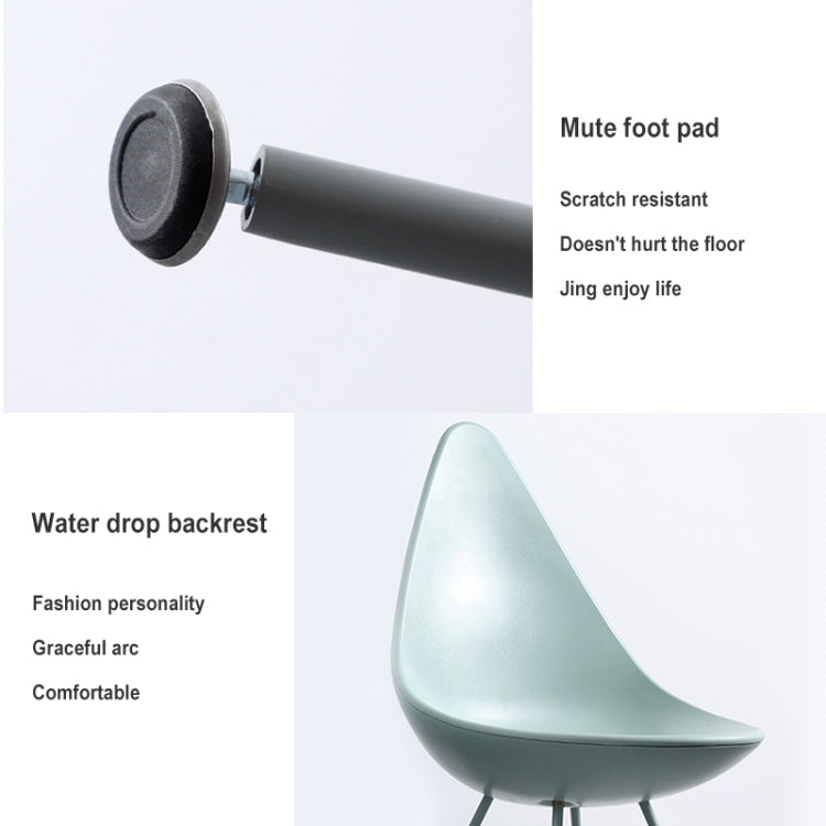 Modern Nordic Minimalist Water Drop Deisgn Backrest Coffee Shop Office Reception Leisure Chair