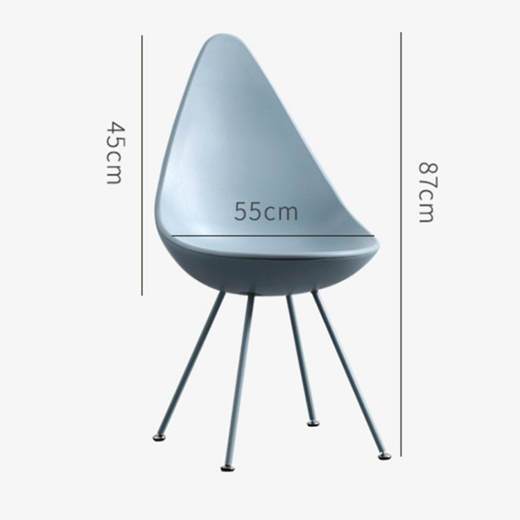 Modern Nordic Minimalist Water Drop Deisgn Backrest Coffee Shop Office Reception Leisure Chair