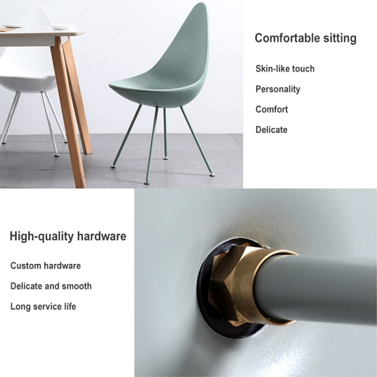 Modern Nordic Minimalist Water Drop Deisgn Backrest Coffee Shop Office Reception Leisure Chair