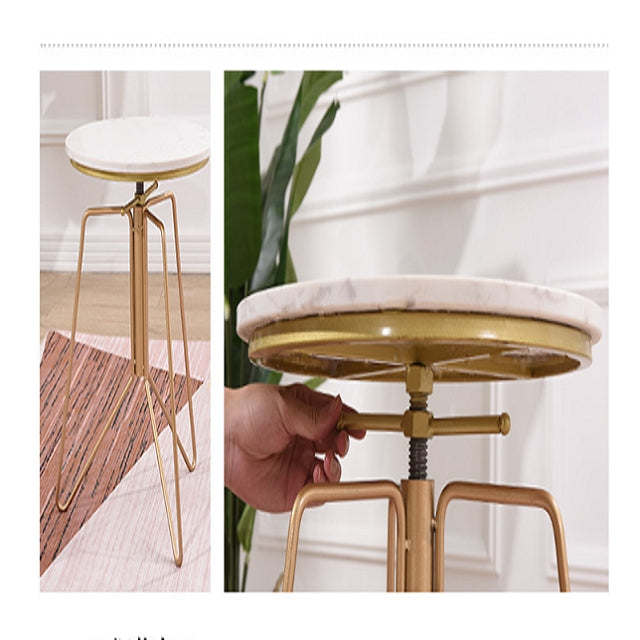 Modern Cafe Chair Nordic Restaurant Leisure Backrest Living Room Bedroom Conference Designer Minimalist Swing Coffee Chair(Gold Desk)