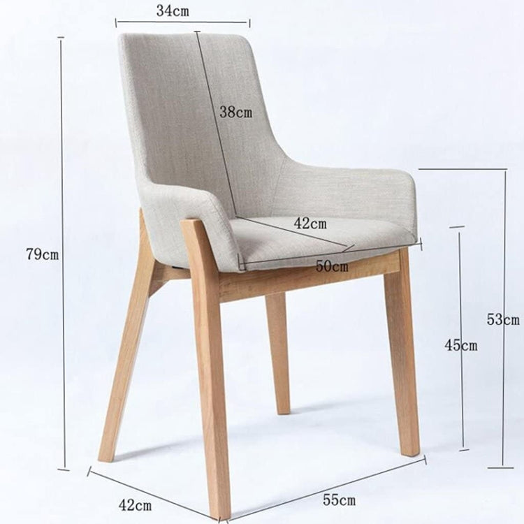 Nordic Style Solid Wood Dining Chair Cafe Chair Combination Simple Modern Chair